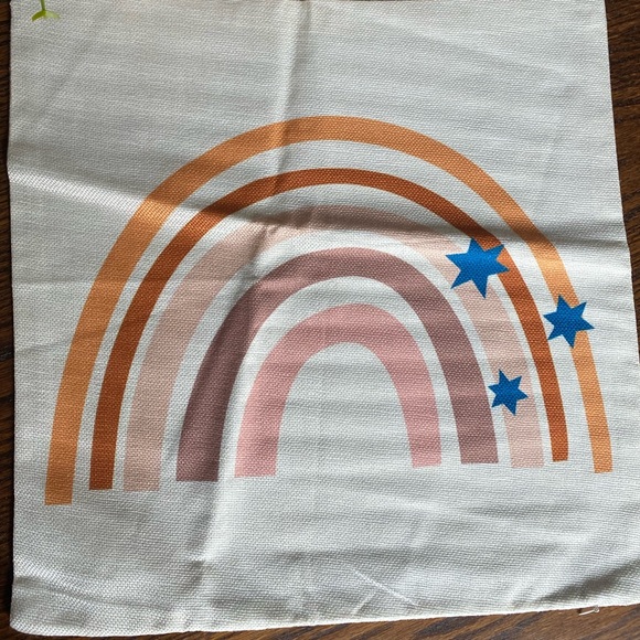 Boho Rainbow Decorative Pillowcase 18” - Picture 2 of 3